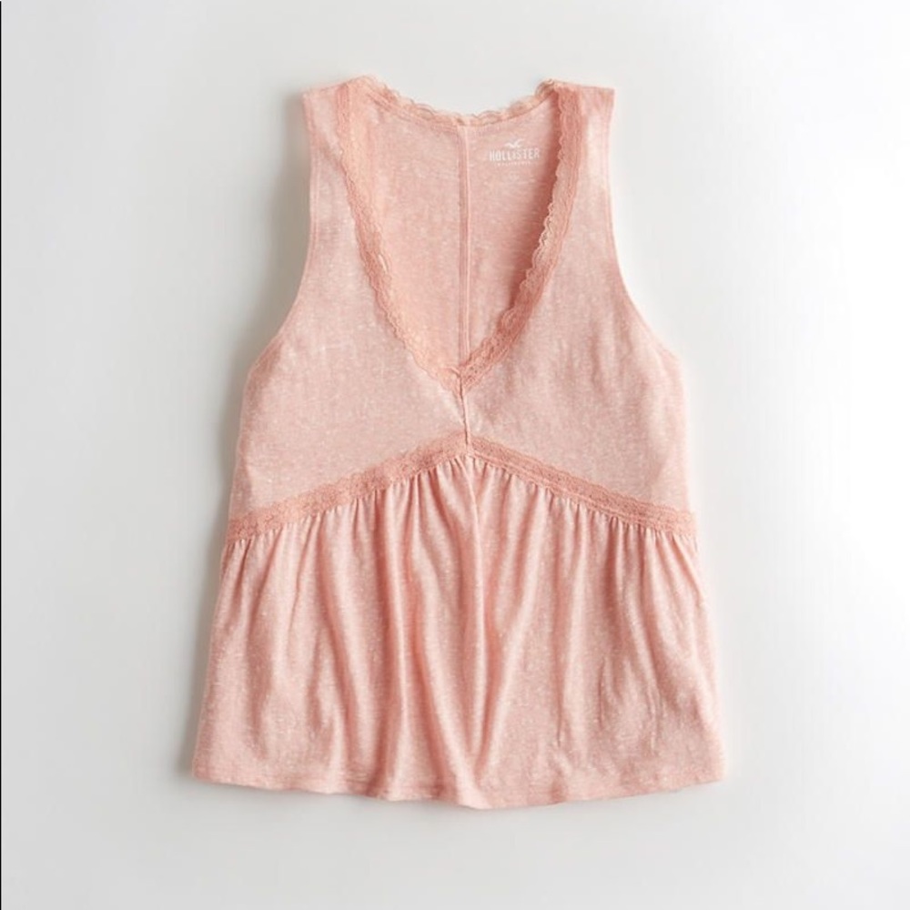 Hollister Lace Peplum Tank